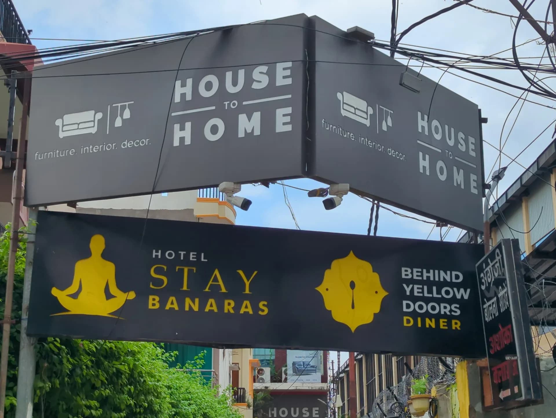 Behind Yellow Doors Diner